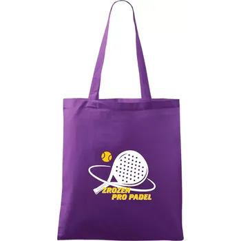 Zrozen pro padel - Taška bavlněná - 42 x 38 cm ( Fialová )
