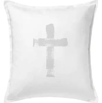 Polštář Jesus kříž štětcem - Polštář 50x50 - 50x50 - Pouze potah ( Bílá )