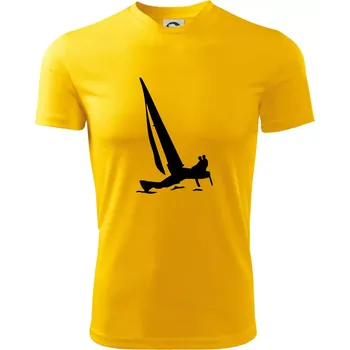Chlapecké tričko Katamarán 2 osoby - Dětské triko sportovní (dresovina) - 146 cm/10 let ( Žlutá )