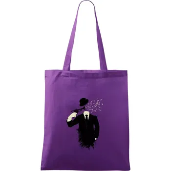 Zbraň trumpeta - Taška bavlněná - 42 x 38 cm ( Fialová )