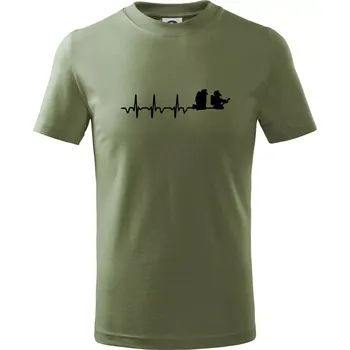 Chlapecké oblečení EKG hasiči - Tričko dětské bavlněné - 158 cm/12 let ( Khaki )