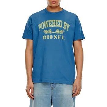 Pánská móda TRIČKO DIESEL T-RUST T-SHIRT BLUE SAPPHIRE