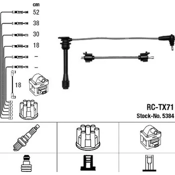 Zapalovací kabel Sada kabelů pro zapalování, 5384