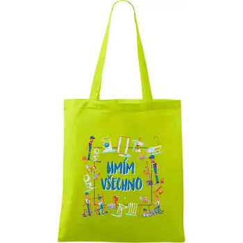 Instalatér umím všechno - Taška bavlněná - 42 x 38 cm ( Limetková )