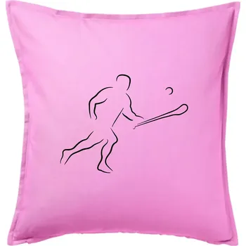Polštář Hurling hráč - Polštář 50x50 - 50x50 - Pouze potah ( Růžová )
