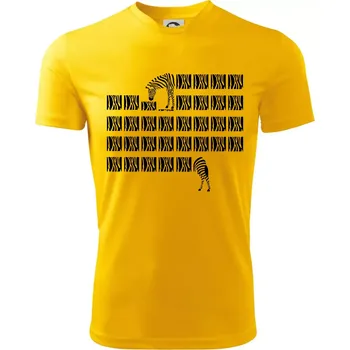 Chlapecké tričko Zebra dlouhá - Dětské triko sportovní (dresovina) - 134 cm/8 let ( Žlutá )