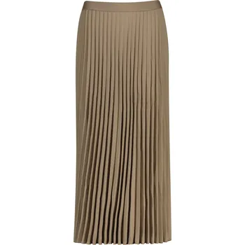 Dámská sukně SUKNĚ GANT MIDI PLEATED SKIRT TAUPE BEIGE
