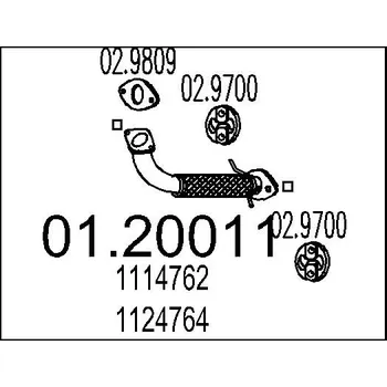 Výfuková trubka Výfuková trubka, 01.20011