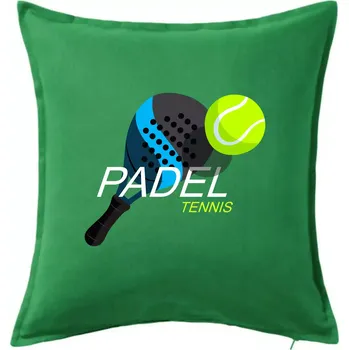 Polštář Padel obrazek barevný - Polštář 50x50 - 50x50 - Pouze potah ( Středně zelená )