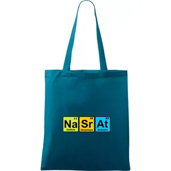 Barevná tabulka nasrat - Taška bavlněná - 42 x 38 cm ( Petrolejová )