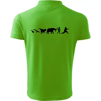 Pánská košile Bojové umění od pravěku - Polokošile pánská Pique Polo 203 - 4XL ( Apple Green )