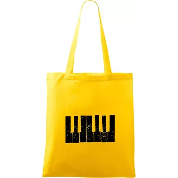 Klávesy vintage - Taška bavlněná - 42 x 38 cm ( Žlutá )