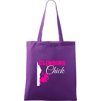 Climbing chick - Taška bavlněná - 42 x 38 cm ( Fialová )