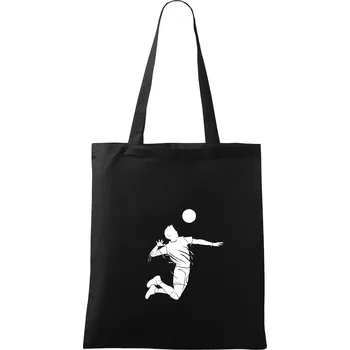 Volejbal splash jednoduchý - Taška bavlněná - 42 x 38 cm ( Černá )