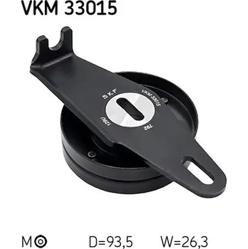 Vratna/vodici kladka, klinovy zebrovy remen, VKM 33015