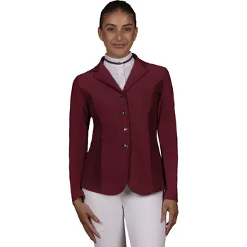 Jezdecké sako Závodní sako QHP Novén, vínová, 42