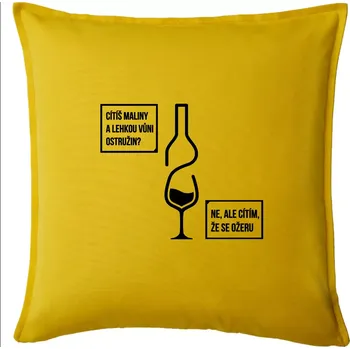 Polštář Cítím, že se ožeru - Polštář 50x50 - 50x50 - Pouze potah ( Žlutá )