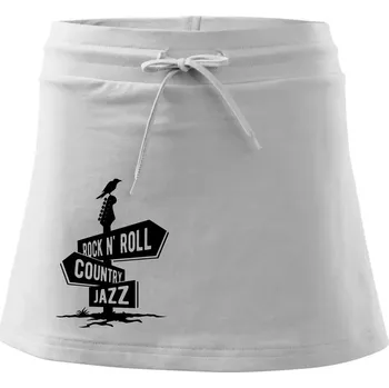 Dámská sukně Kytara rozcestník - Sportovní sukně - two in one - M ( Bílá )