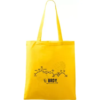 Profil kopců - Brdy - Taška bavlněná - 42 x 38 cm ( Žlutá )