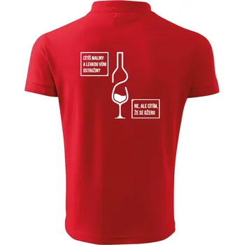 Pánská košile Cítím, že se ožeru - Polokošile pánská Pique Polo 203 - L ( Červená )