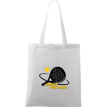 Zrozen pro padel - Taška bavlněná - 42 x 38 cm ( Bílá )