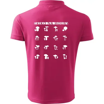 Pánská košile Triko na houby - Polokošile pánská Pique Polo 203 - S ( Purpurová )