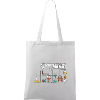 Nejlepší učitel chemie - Taška bavlněná - 42 x 38 cm ( Bílá )