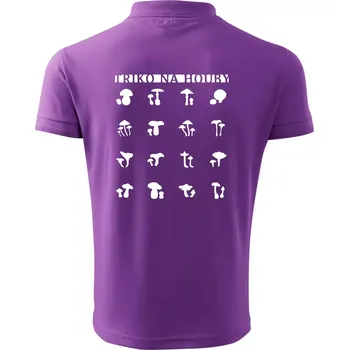 Pánská košile Triko na houby - Polokošile pánská Pique Polo 203 - L ( Fialová )