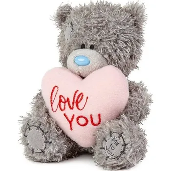 plyšák ALBI Srdce Love You 11 cm Šedá