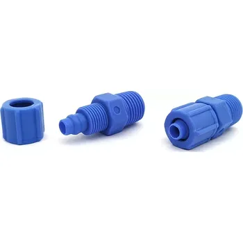 Cyklo nářadí Plastové šroubení přímé s převl. maticí ⌀6mm/1/8" (Plastové šroubení přímé s převlečnou maticí pro hadice PU a PA o ⌀6 mm a závitem 1/8" )