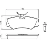 Sada brzdových destiček, kotoučová brzda, 0 986 460 941