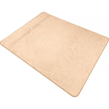 Koberec 140x180 vzor listí světle hnědý