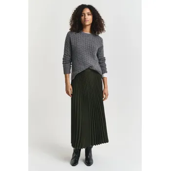 Dámská sukně SUKNĚ GANT MIDI PLEATED SKIRT GREEN LAGOON