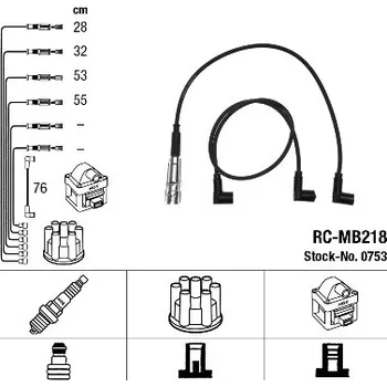 Zapalovací kabel Sada kabelů pro zapalování, 0753