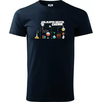Nejlepší učitel chemie - Triko extra velké (5-8XL) - 8XL ( Námořní modrá (velmi tmavá - téměř černá) )