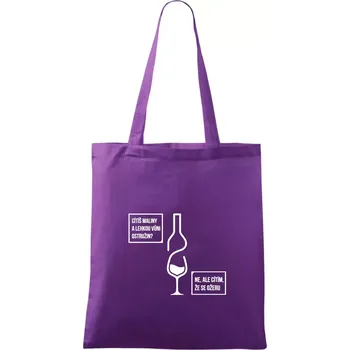 Nákupní taška Cítím, že se ožeru - Taška bavlněná - 42 x 38 cm ( Fialová )