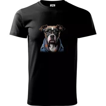 Pánské tričko Boxer v mikině - Triko extra velké (5-8XL) - 8XL ( Černá )