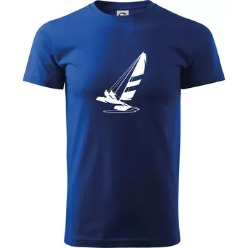 Pánské tričko Katamarán na vodě - Triko extra velké (5-8XL) - 8XL ( Královská modrá )