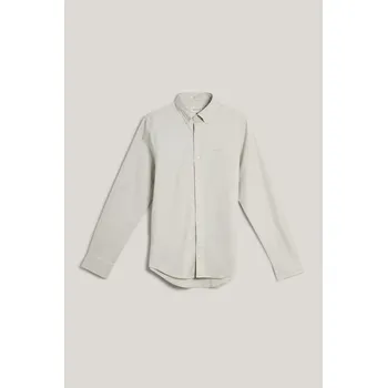 Pánská košile KOŠILE GANT SLIM PINPOINT OXFORD SHIRT GREIGE