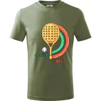 Padel jedině čtyřku - Tričko dětské bavlněné - 158 cm/12 let ( Khaki )