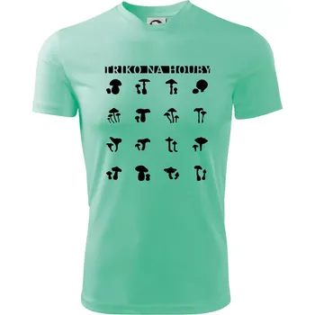 Chlapecké tričko Triko na houby - Dětské triko sportovní (dresovina) - 122 cm/6 let ( Mátová )