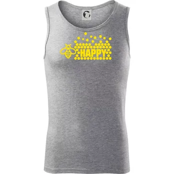 Bee Happy - Tílko pánské Core - XL ( Tmavě šedý melír )