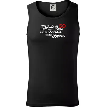 Trvalo mi 50 let než jsem začal vypadat takhle dobře - Tílko pánské Core - 2XL ( Černá )