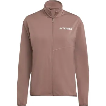 Dámská mikina Dámská Fleecová mikina ADIDAS W MT CW T FZ FL JN3863 – Hnědá L