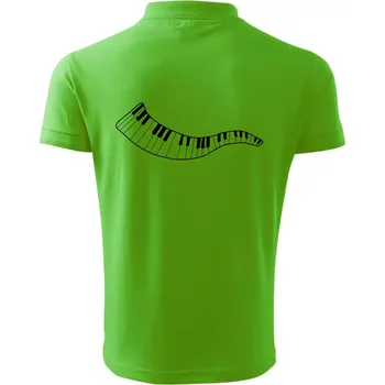 Pánská košile Klávesy vlna - Polokošile pánská Pique Polo 203 - 4XL ( Apple Green )