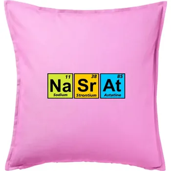 Polštář Barevná tabulka nasrat - Polštář 50x50 - 50x50 - Pouze potah ( Růžová )