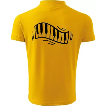 Pánská košile Klávesy kreslené - Polokošile pánská Pique Polo 203 - M ( Žlutá )