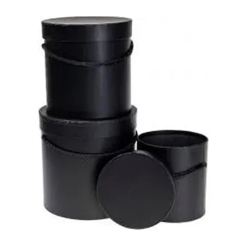 Set školních potřeb Pudełko Flower Box 3szt czarny ROZETTE (pl, 2000, Rozette)