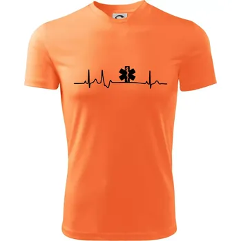 Chlapecké oblečení EKG rescue - Dětské triko sportovní (dresovina) - 146 cm/10 let ( Neon mandarine )