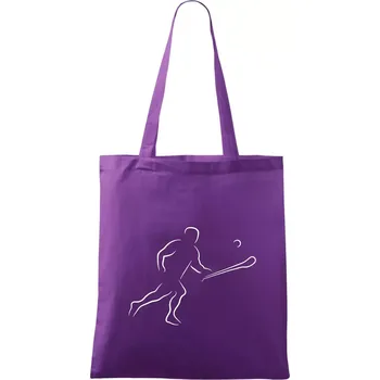 Hurling hráč - Taška bavlněná - 42 x 38 cm ( Fialová )
